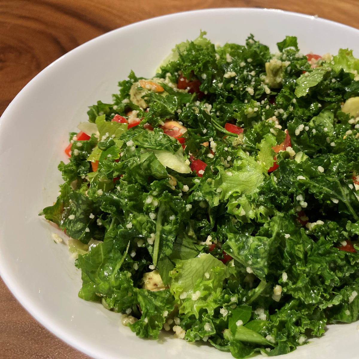 Kale & Lettuce Couscous Salad – Backyard Fresh